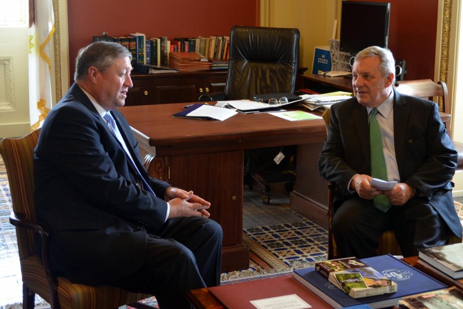 U.S. Senator Dick Durbin (D-IL) met with Secretary of the Air Force Michael Donley and Under Secretary of the Air Force Eric Fanning.